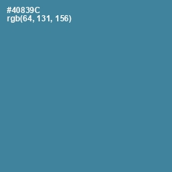 #40839C - Smalt Blue Color Image