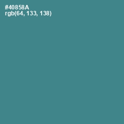 #40858A - Smalt Blue Color Image