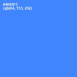 #4085FC - Cornflower Blue Color Image