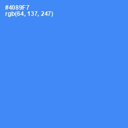 #4089F7 - Havelock Blue Color Image