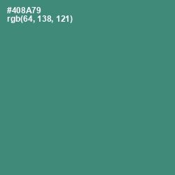 #408A79 - Viridian Color Image