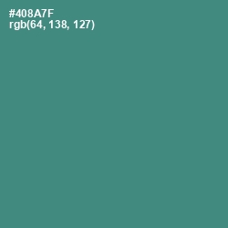 #408A7F - Viridian Color Image