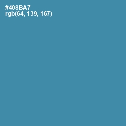 #408BA7 - Steel Blue Color Image