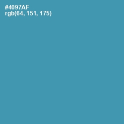 #4097AF - Steel Blue Color Image