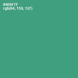 #409F7F - Viridian Color Image