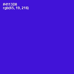 #4113D8 - Purple Heart Color Image