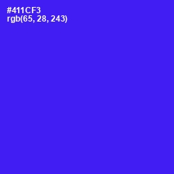 #411CF3 - Purple Heart Color Image