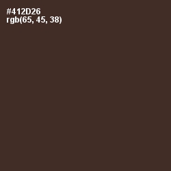 #412D26 - Crater Brown Color Image