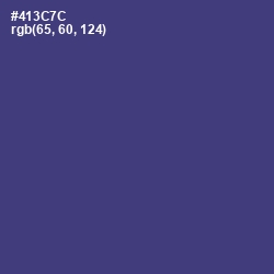 #413C7C - Honey Flower Color Image