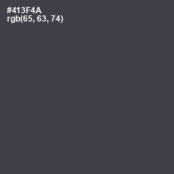 #413F4A - Matterhorn Color Image