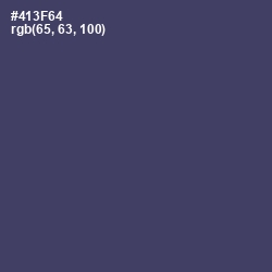 #413F64 - Voodoo Color Image