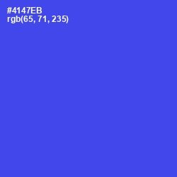 #4147EB - Royal Blue Color Image