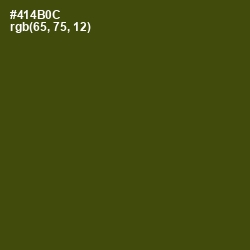 #414B0C - Bronze Olive Color Image