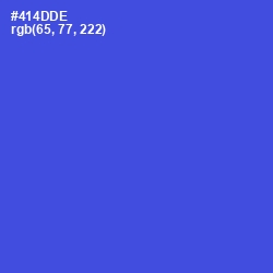 #414DDE - Royal Blue Color Image
