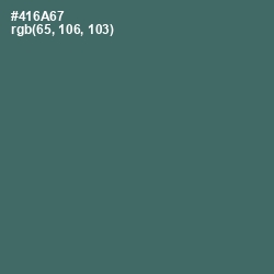 #416A67 - Blue Bayoux Color Image