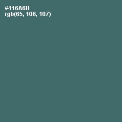 #416A6B - Blue Bayoux Color Image