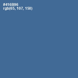 #416B96 - Kashmir Blue Color Image