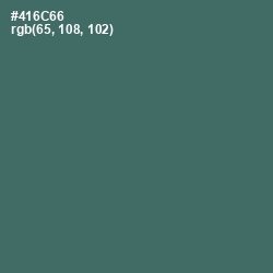 #416C66 - Faded Jade Color Image