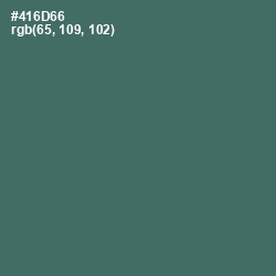 #416D66 - Faded Jade Color Image