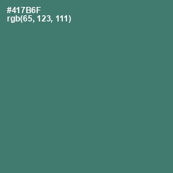 #417B6F - Faded Jade Color Image