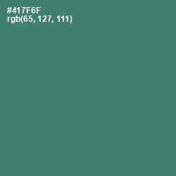 #417F6F - Faded Jade Color Image