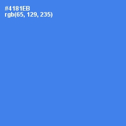 #4181EB - Havelock Blue Color Image