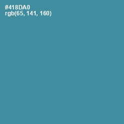 #418DA0 - Steel Blue Color Image