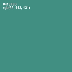 #418F83 - Smalt Blue Color Image