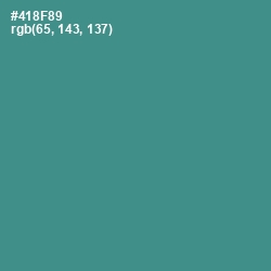 #418F89 - Smalt Blue Color Image