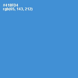 #418FD4 - Havelock Blue Color Image