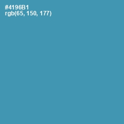 #4196B1 - Steel Blue Color Image