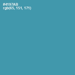 #4197AB - Steel Blue Color Image