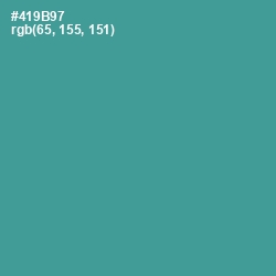 #419B97 - Smalt Blue Color Image