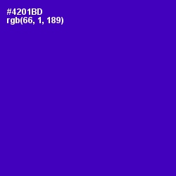 #4201BD - Purple Color Image