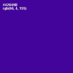 #42049B - Pigment Indigo Color Image