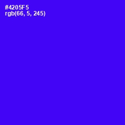 #4205F5 - Purple Heart Color Image