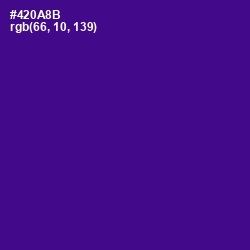 #420A8B - Pigment Indigo Color Image