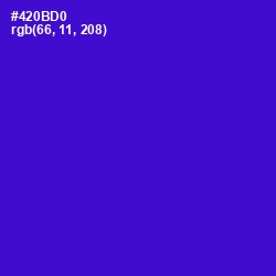 #420BD0 - Purple Heart Color Image