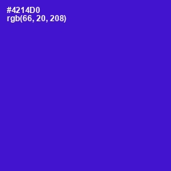 #4214D0 - Purple Heart Color Image