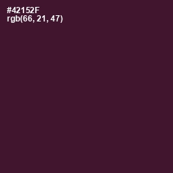 #42152F - Barossa Color Image