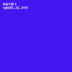 #4216F1 - Purple Heart Color Image