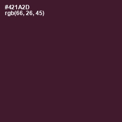 #421A2D - Wine Berry Color Image