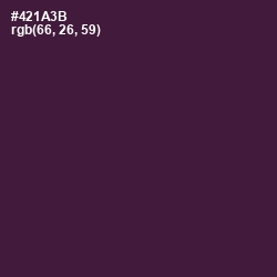 #421A3B - Wine Berry Color Image