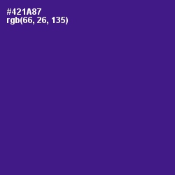 #421A87 - Pigment Indigo Color Image