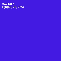 #421AE1 - Purple Heart Color Image