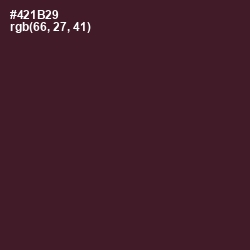 #421B29 - Wine Berry Color Image