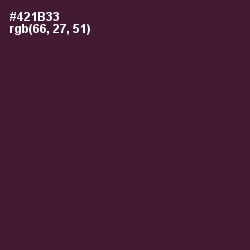 #421B33 - Wine Berry Color Image