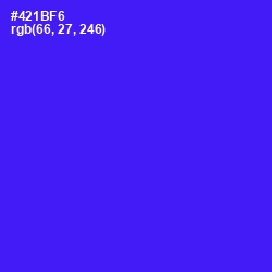 #421BF6 - Purple Heart Color Image