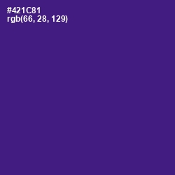 #421C81 - Pigment Indigo Color Image