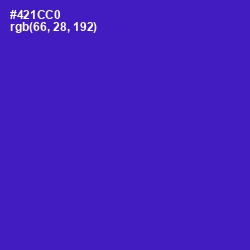 #421CC0 - Purple Heart Color Image